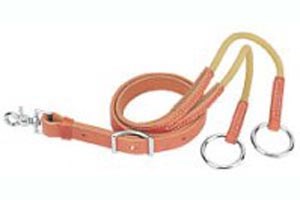 Weaver Training Fork Harness Leather with Surgical Rubber Tubing
