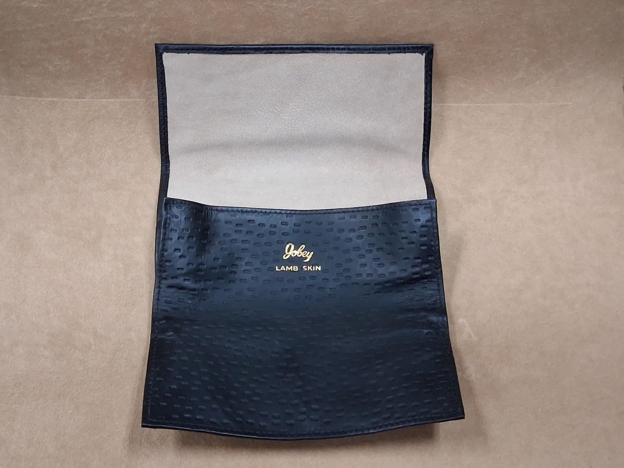 Trifold Lambskin Peccary Tobacco Pouch