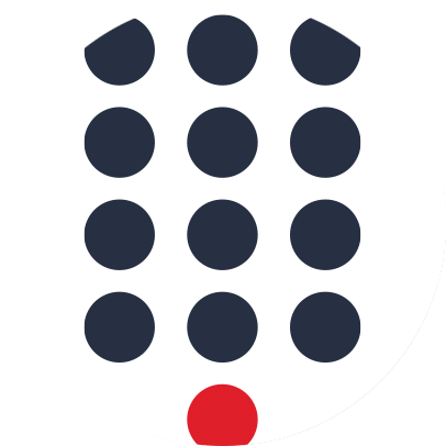 Phone keypad grid icon