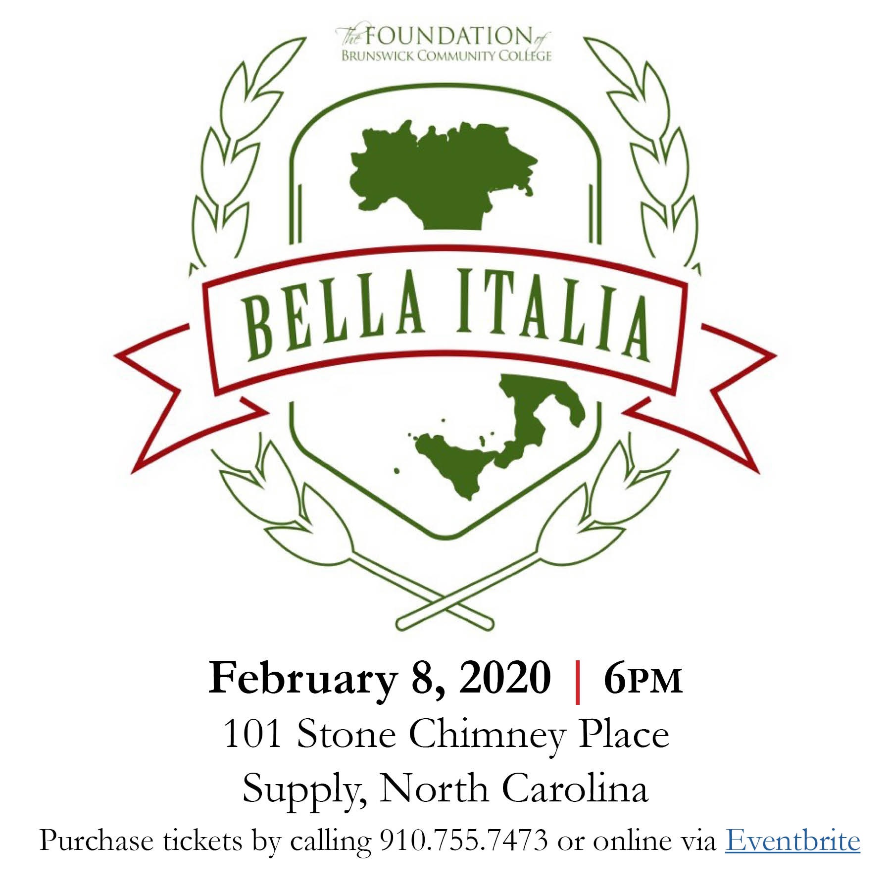 Brunswick Community College Foundation to Host 4th Annual “Bella Italia”