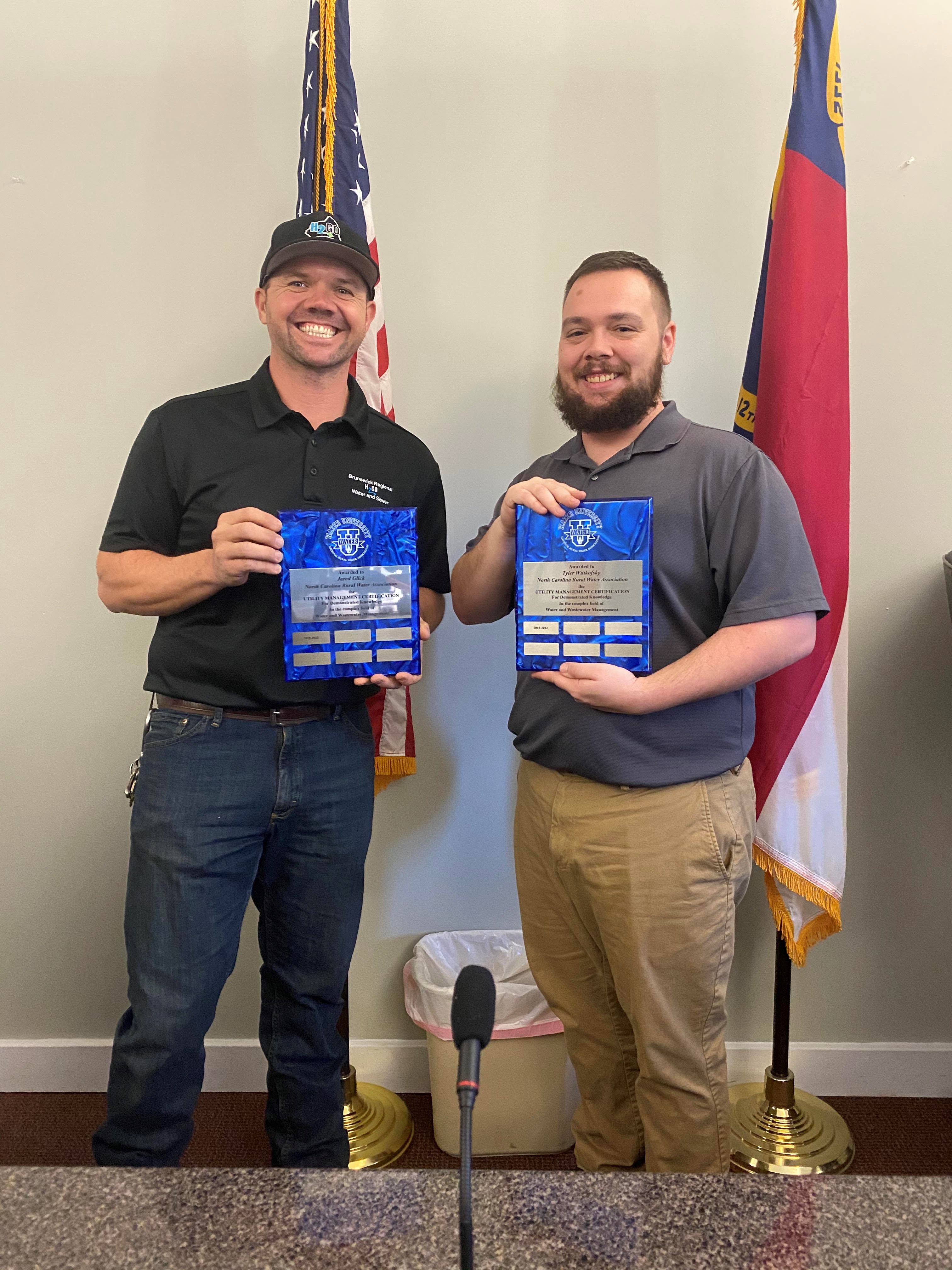 H2GO’s Jared Glick and Tyler Wittkofsky Earn Utility Management Certification