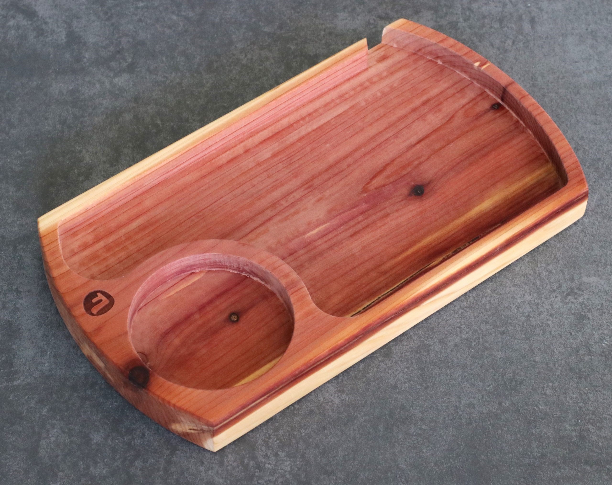 Futo Cedar Wood Rolling Tray-Classic Handcrafted Old School