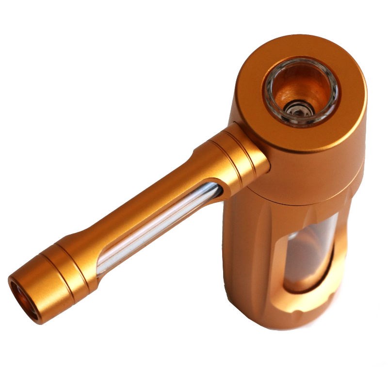 PRO420 Glass & Aluminum 6? Bubbler-Water Pipe-Easy to Clean-Perfect Small Bubbler