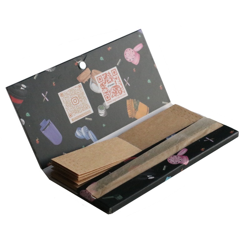 Hemp Rolling Papers by VAGRINDERS-32 count pack-High Quality-Custom Filter included