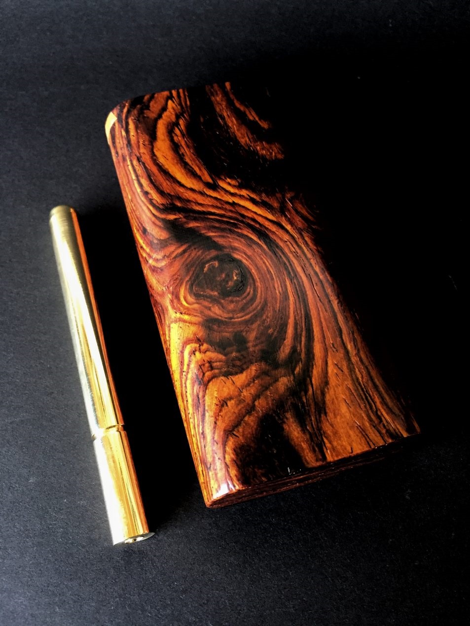 Cocobolo & Honduras Wood Dugouts- The Perfect Gift- the finest dugout and one hitter pipe ever! - Cocobolo Wood Dugout