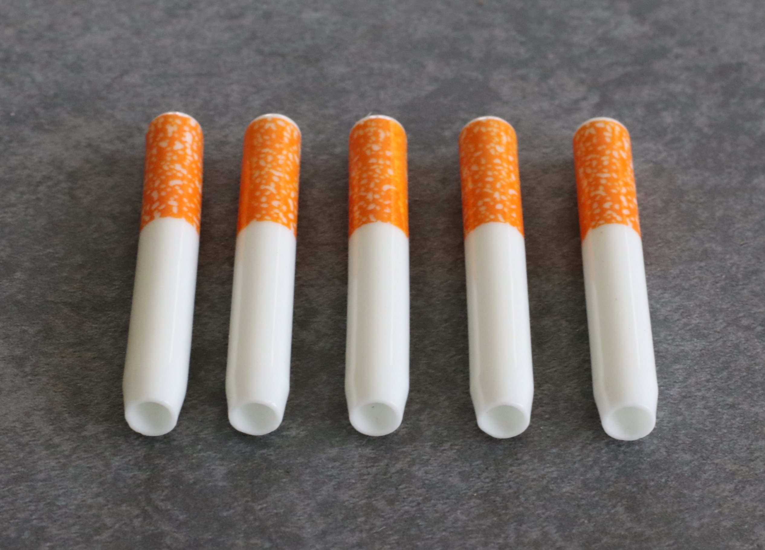 2" Ceramic One Hitter Pipes- Quality Ceramic Smooth hitting Pipes for 3" Dugouts - One Hitter Pipe-Self Eject Bat for Dugouts