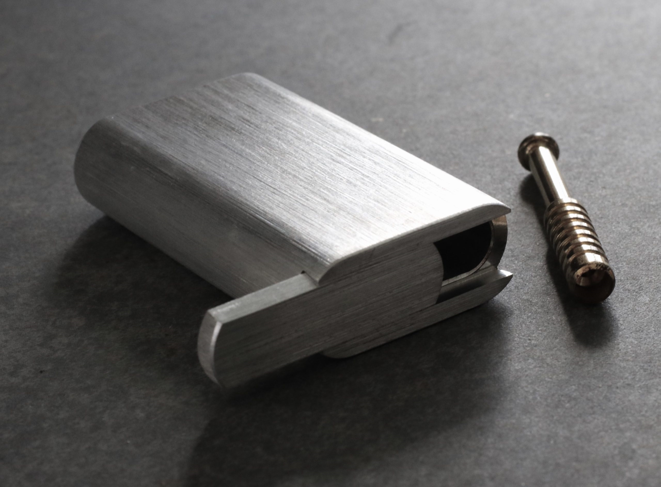 3" Aluminum Alloy Stash Box-Dugout Style-Custom One Hitter Pipe - Aluminum Slider Lid Dugout
