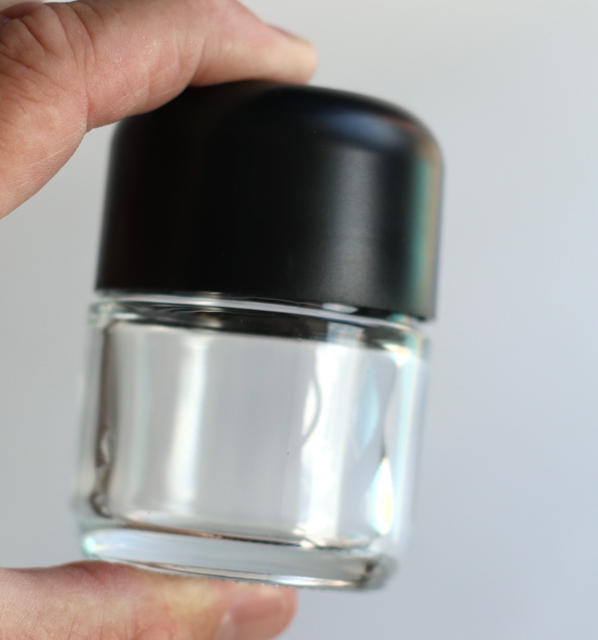 3" Glass Stash Jar-Smell Proof-Child Proof Lid-Safe and Secure Jar