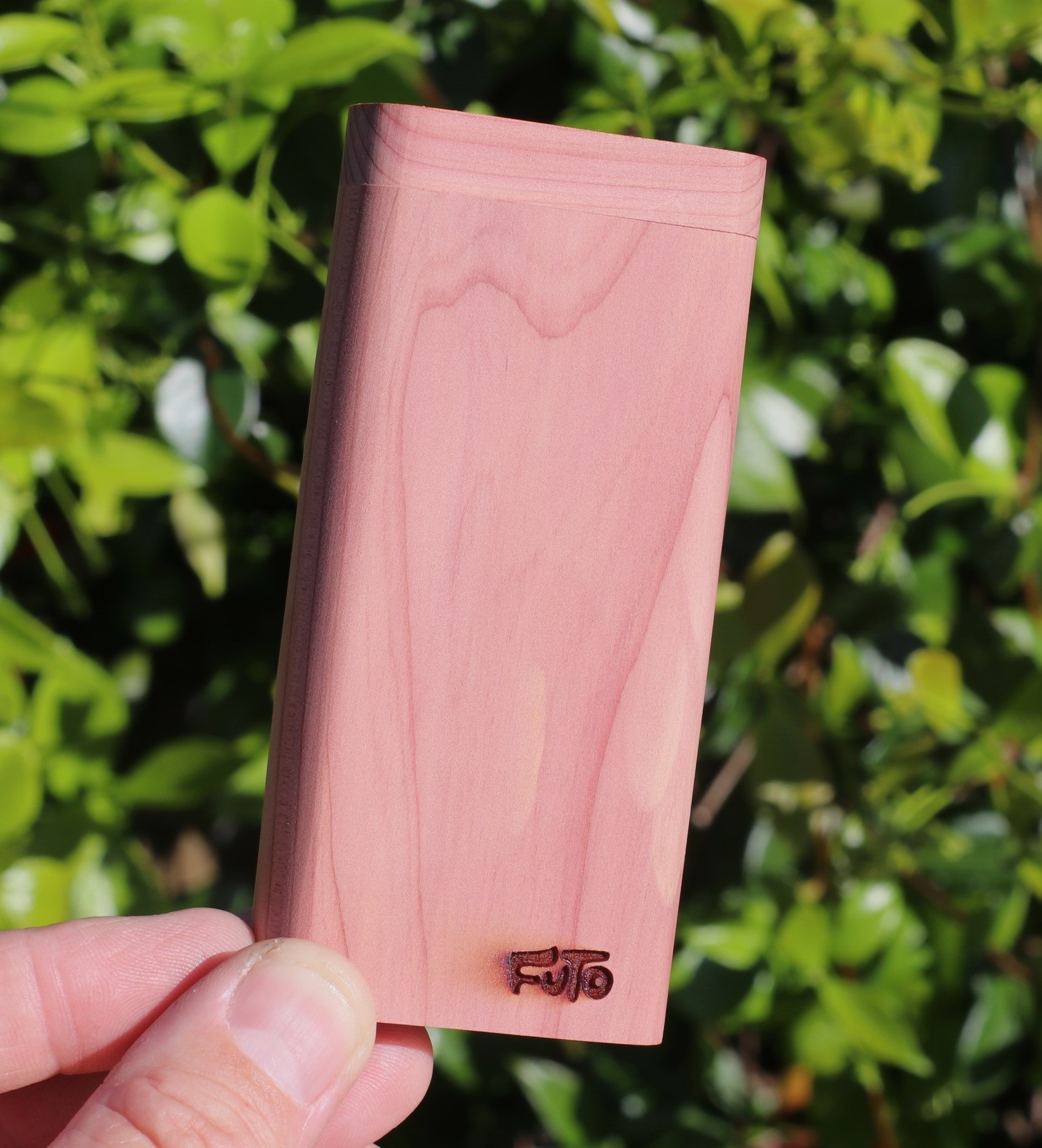 Cedar Wood Dugout- by Futo- Premium Stash Box with One Hitter & Stash Cleaner