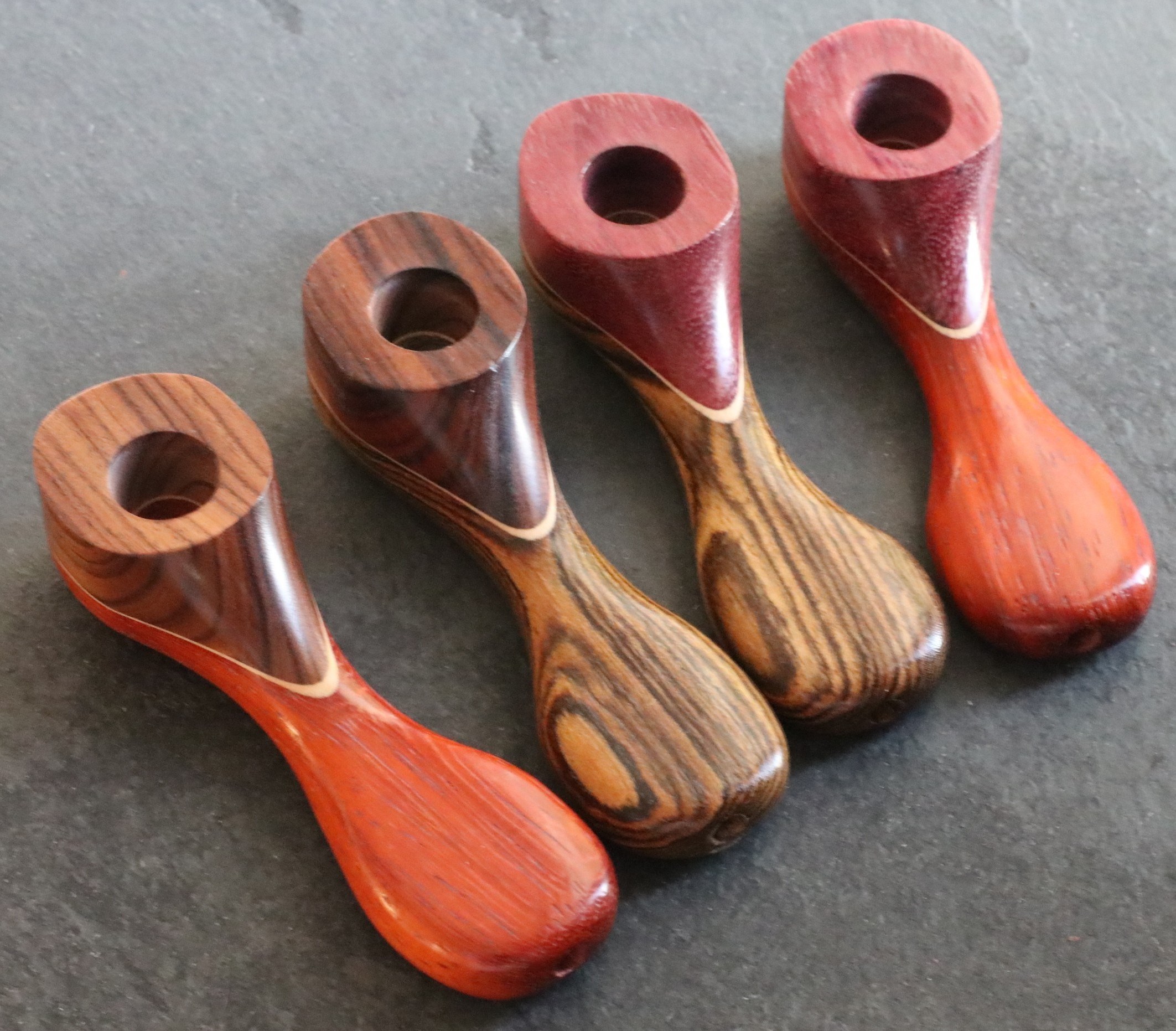 Exotic Wood Pipe-223L-4"-American Handcrafted Smoking Pipe - Exotic Wood Pipe