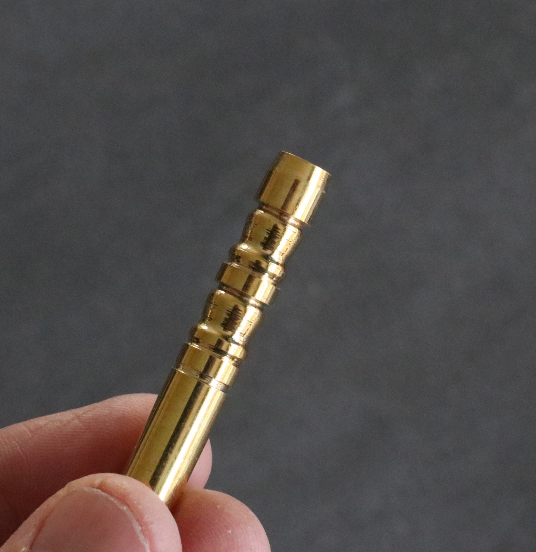 2" Brass One Hitters- Taj Mahal Decorative Solid Brass Pipe - 2' Taj Mahal Brass Pipe