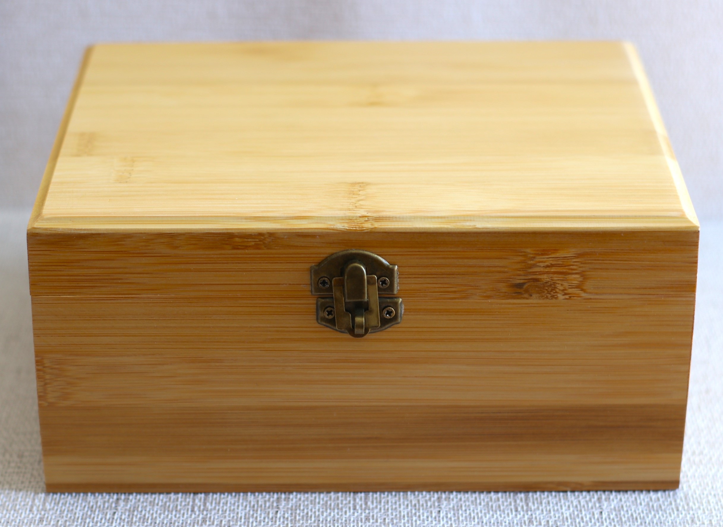 Bamboo Stash Box-Treasure Box-Jewelry Box-Keep Safe-9" x 7" - Bamboo Wood Treasure Box