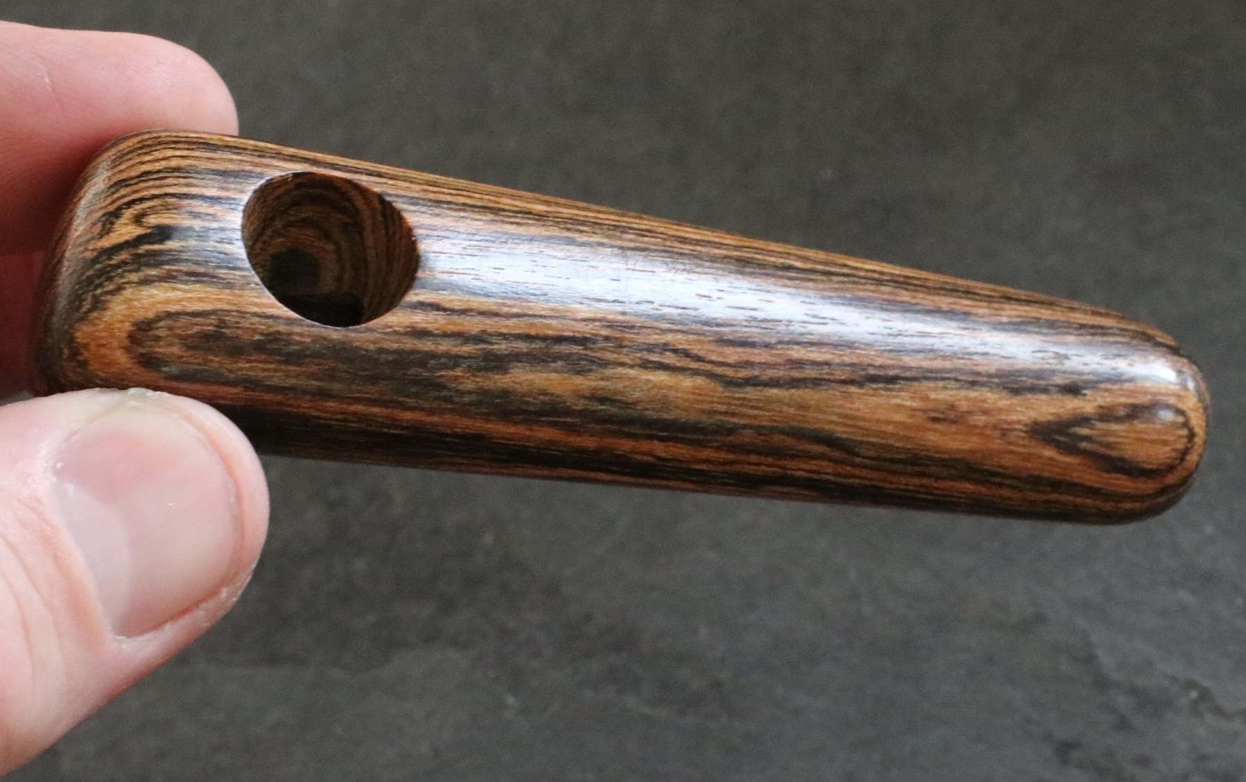 3.5" Exotic Wood Pipe-B30-Handcrafted American Wood Pipe - Smoking Pipe