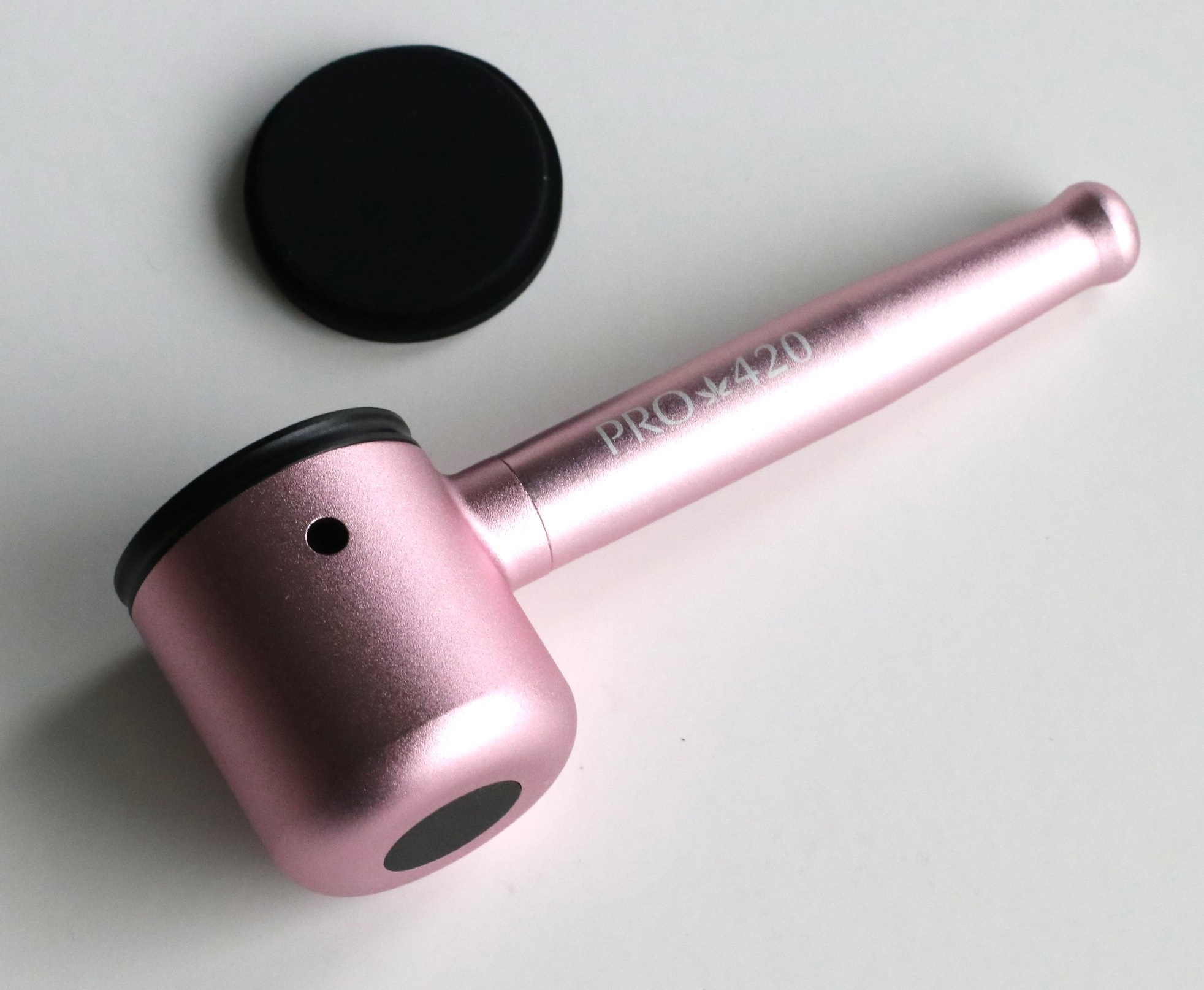 PRO 420 Aluminum Alloy Pipe-Lifetime Use-Large Bowl-4.5" Length-Pink Heavy Duty Smoking Pipe - PRO 420 Aluminum Alloy Pipe