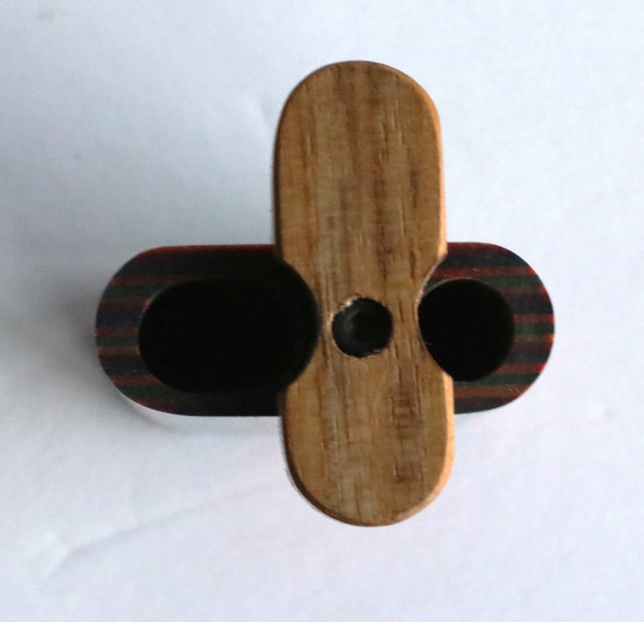 3" Swivel Lid Diamond Wood Dugouts & One Hitter Pipes-Colorful Small Stash Box