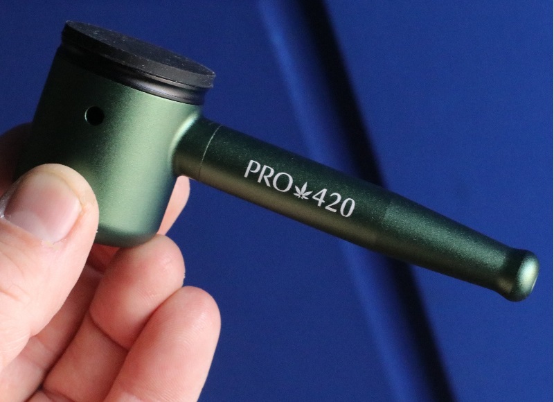 PRO 420 Aluminum Alloy Pipe-Lifetime Use-Large Bowl-4.5" Length-Green Heavy Duty Smoking Pipe - PRO 420 Aluminum Alloy Cob Pipe