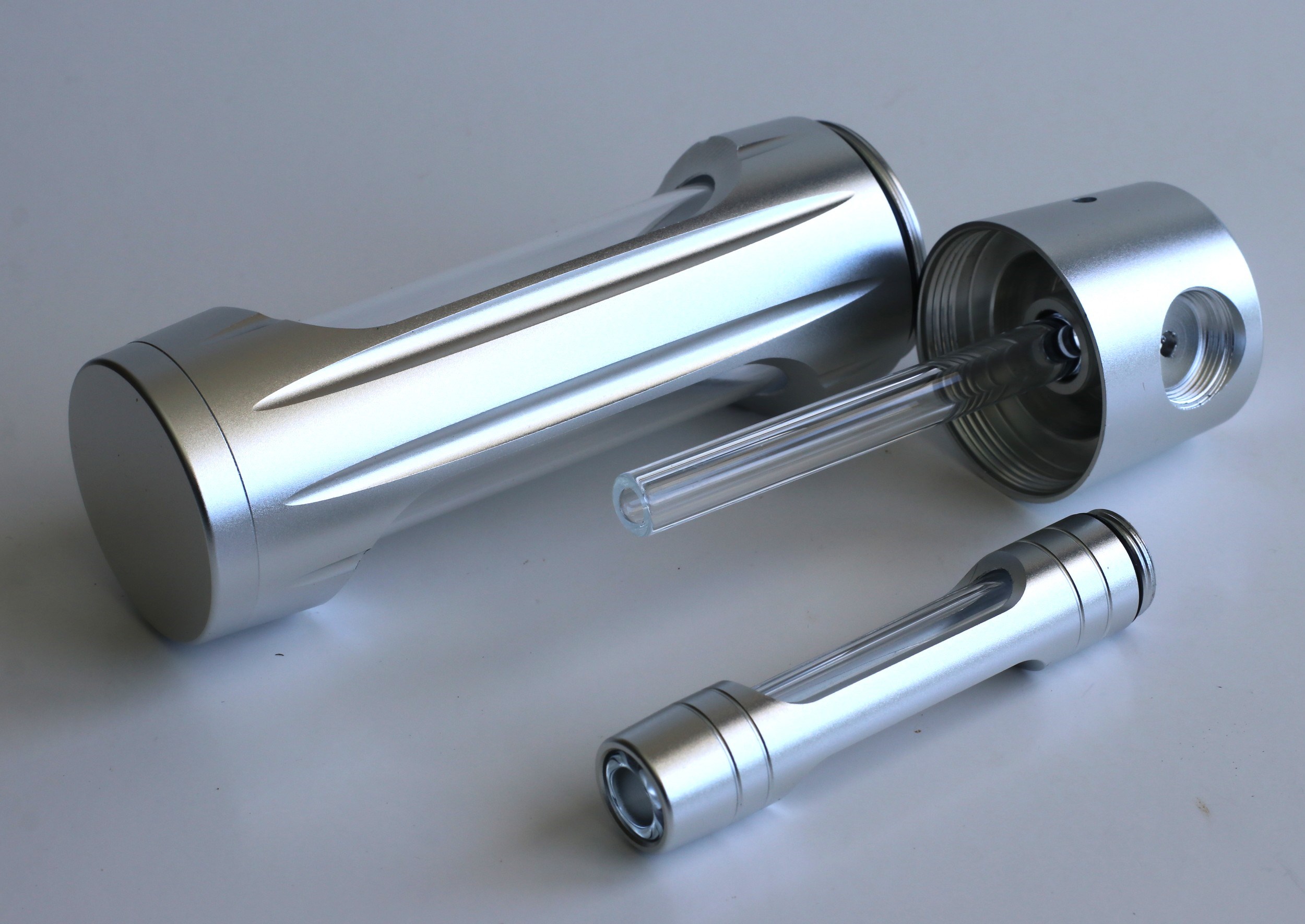 PRO420 Glass & Aluminum 6? Bubbler-Water Pipe-Easy to Clean-Perfect Small Bubbler