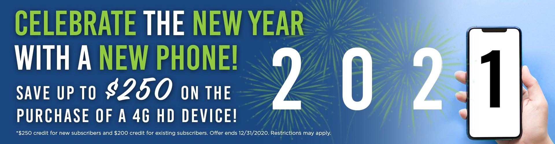 Celebrate the New Year with a NEW Phone!