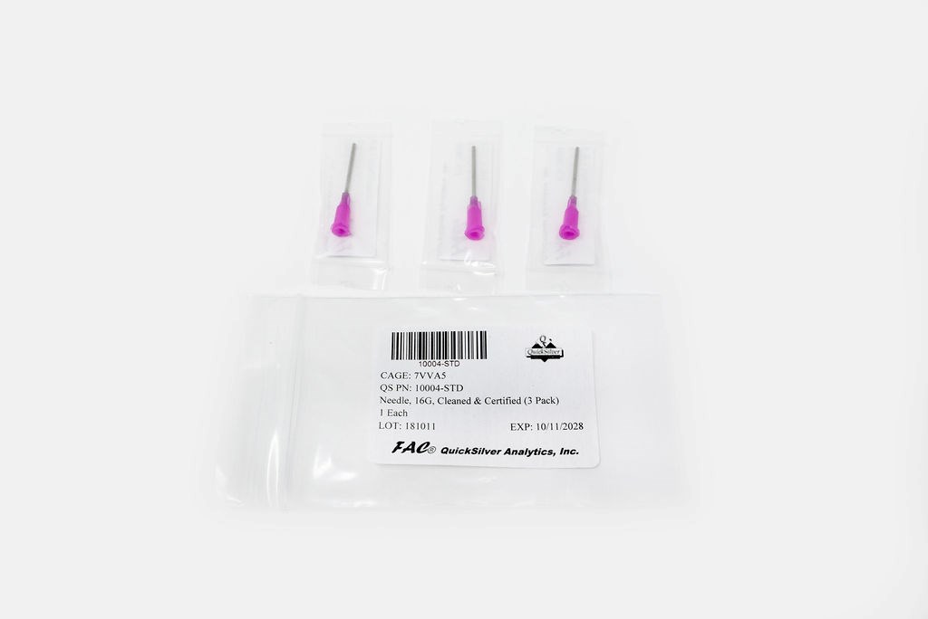 Needle, 16G, Cleaned and Certified, 3/PK (Standard)