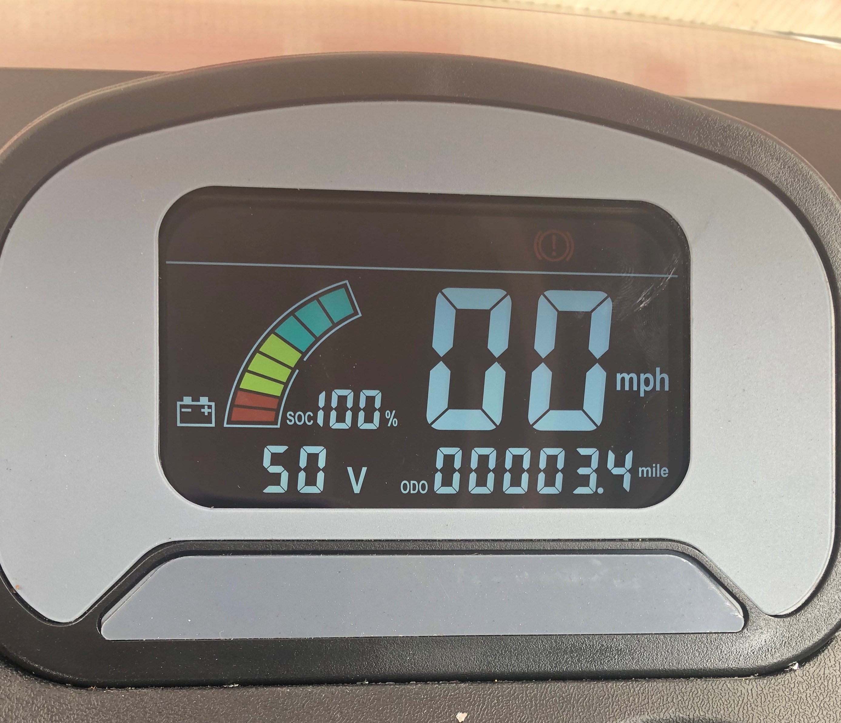 All AdvancedEV carts come with a digital meter