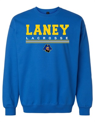 Laney Lacrosse Royal soft style Crew Neck - Orders Due  Monday, March 11, 2024