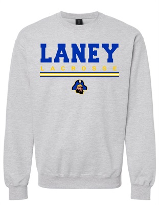 Laney Lacrosse Sport Grey soft style Crew Neck - Orders Due  Monday, March 11, 2024