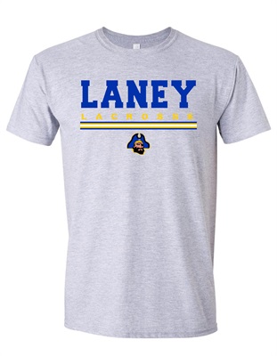 Laney Lacrosse Sport Grey Soft Style Cotton T-shirt - Order due Monday, March 11, 2024