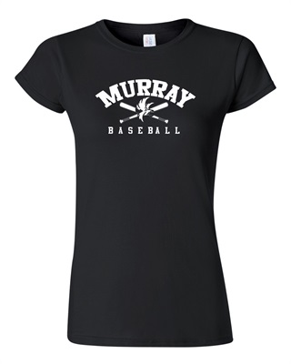 Murray Baseball Ladies Black T-Shirt