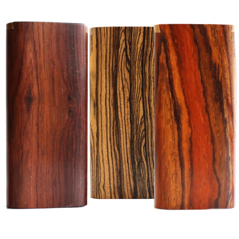 Exotic Wood Dugout-One Hitter Pipes & Poker- The Ultimate Dugout Gift-Old School Classy Smoker's Kit