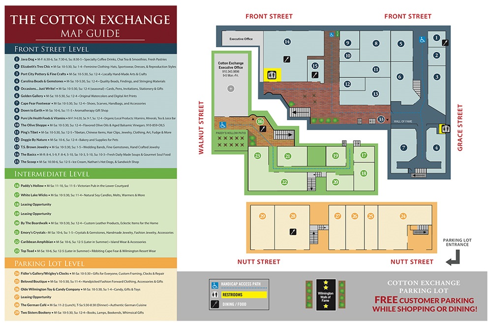 Click to view the Cotton Exchange Guide & Map