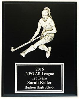 FHBV810 Silver Field Hockey Plaque